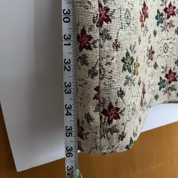 Vintage Floral Tapestry Skirt 24” - Picture 2 of 9